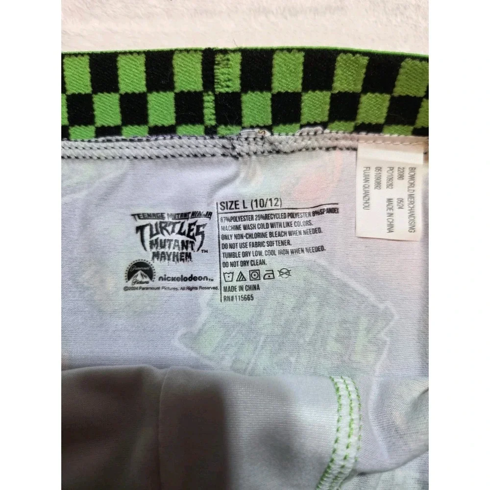 211 TMNT Mutant Mayhem Boys Boxer Briefs 4 Pack Size L 10/12 Ninja Turtles